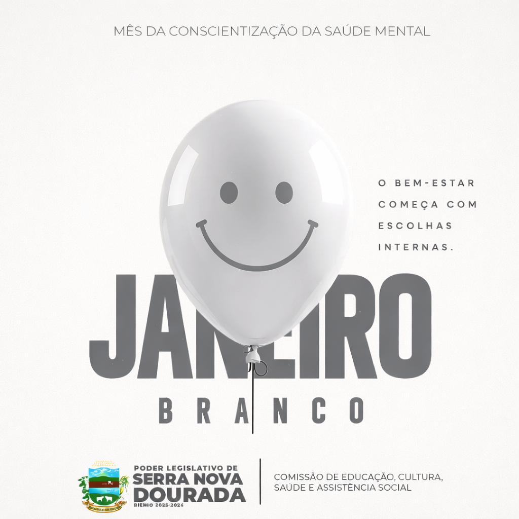 Imagem da notícia: Janeiro Branco: Câmara Municipal destaca a importância do cuidado com a Saúde Mental